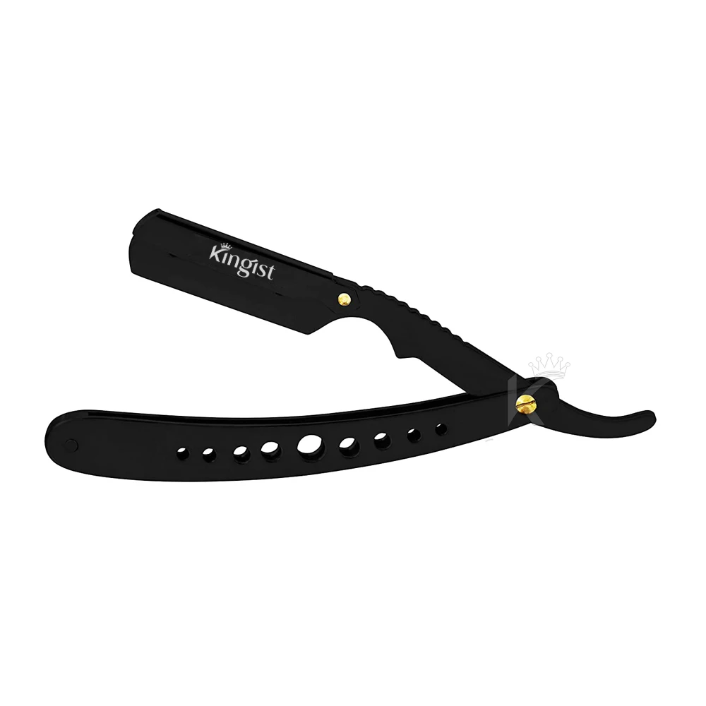 Barber Razor Stainless Steel Custom Logo Single Blade Shaving Razors High Quality Cut Throat Barber Shaving Razor