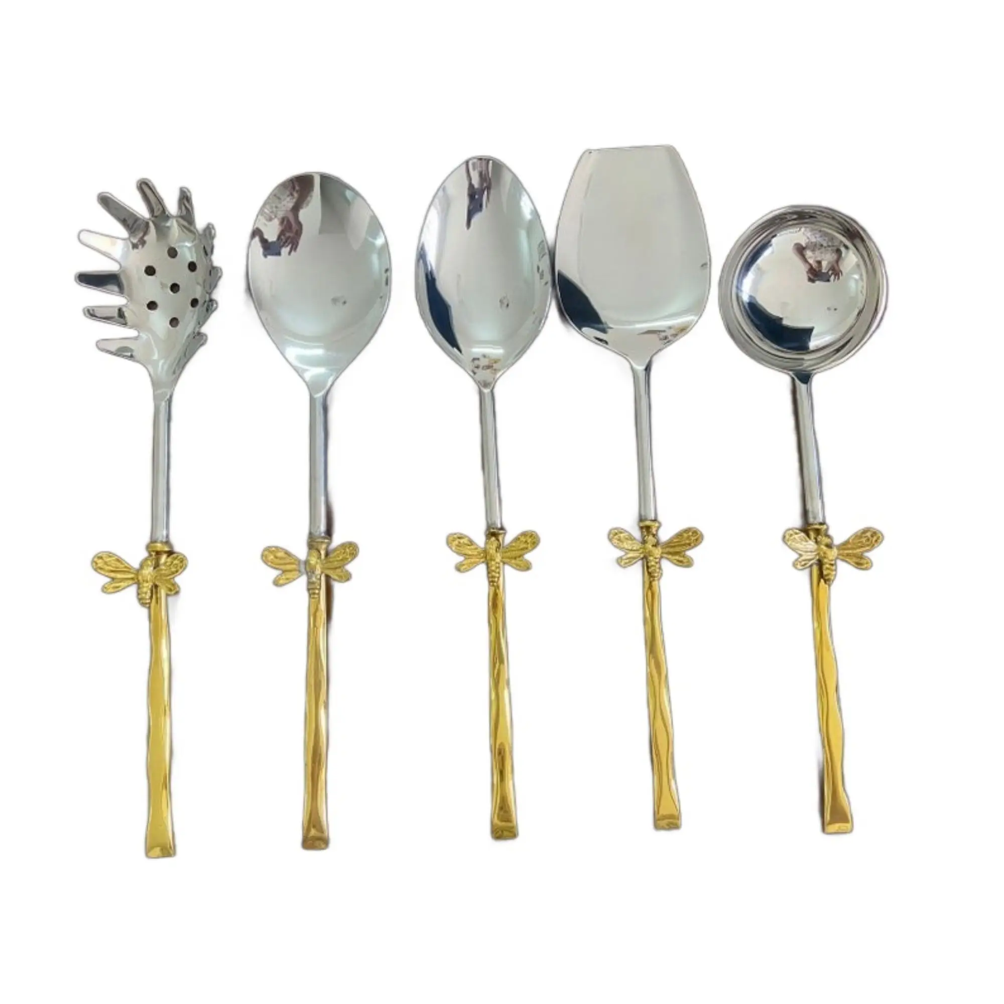 Новейший дизайн купить в Индии ложка нож и вилка из нержавеющей стали металлическая элегантная Серебряная сервировочная посуда набор для домашней вечеринки отеле