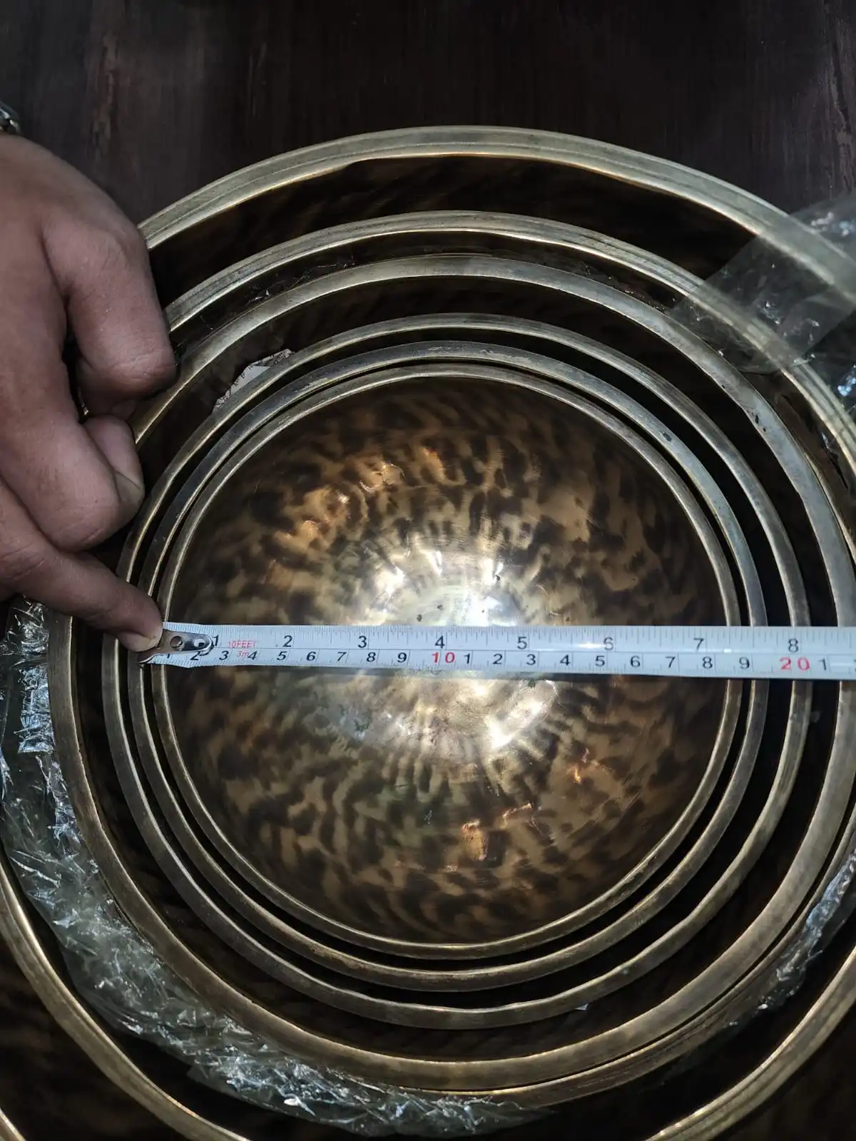 Handmade moon Set of 7 chakra Set singing bowls (Thick edges)