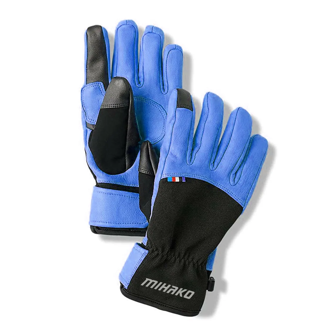 Best Quality heated resistant black mechanical safety cow split palm leather working welding gloves