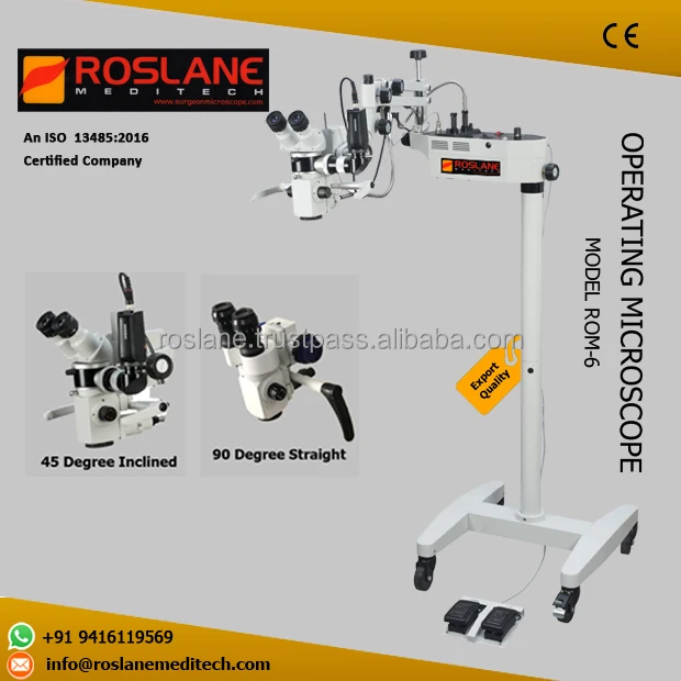 ROSLANE Brand Neurosurgery Microsurgery Micro vascular Surgery Surgical Operating Microscope with zoom magnification