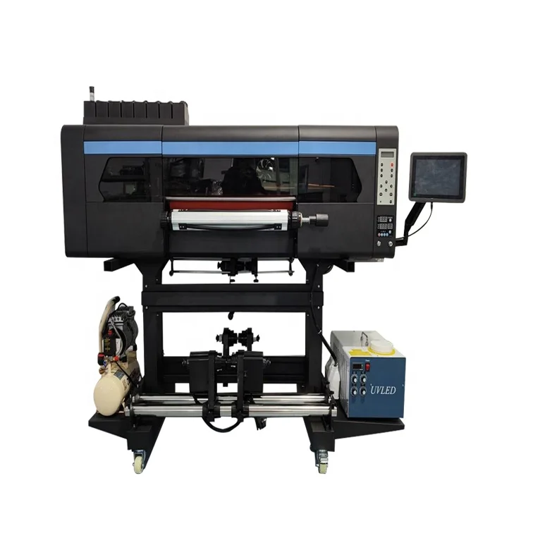 60 cm UV DTF Printer with Integrated Ab-film 4 I3200 Head A1 Multipack UV DTF Roll-to-roll with Laminator