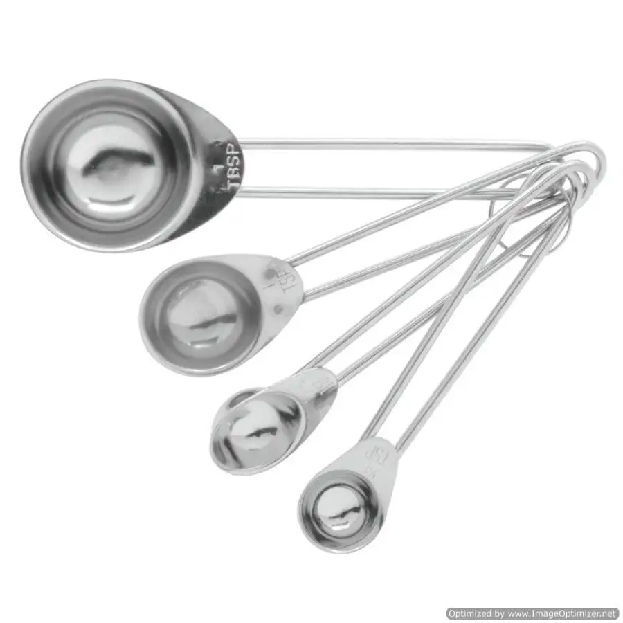 Copper Polished Measuring Spoons Luxury Design Table Decoration Best Quality Antique Spoons For Home and Kitchen Accessories