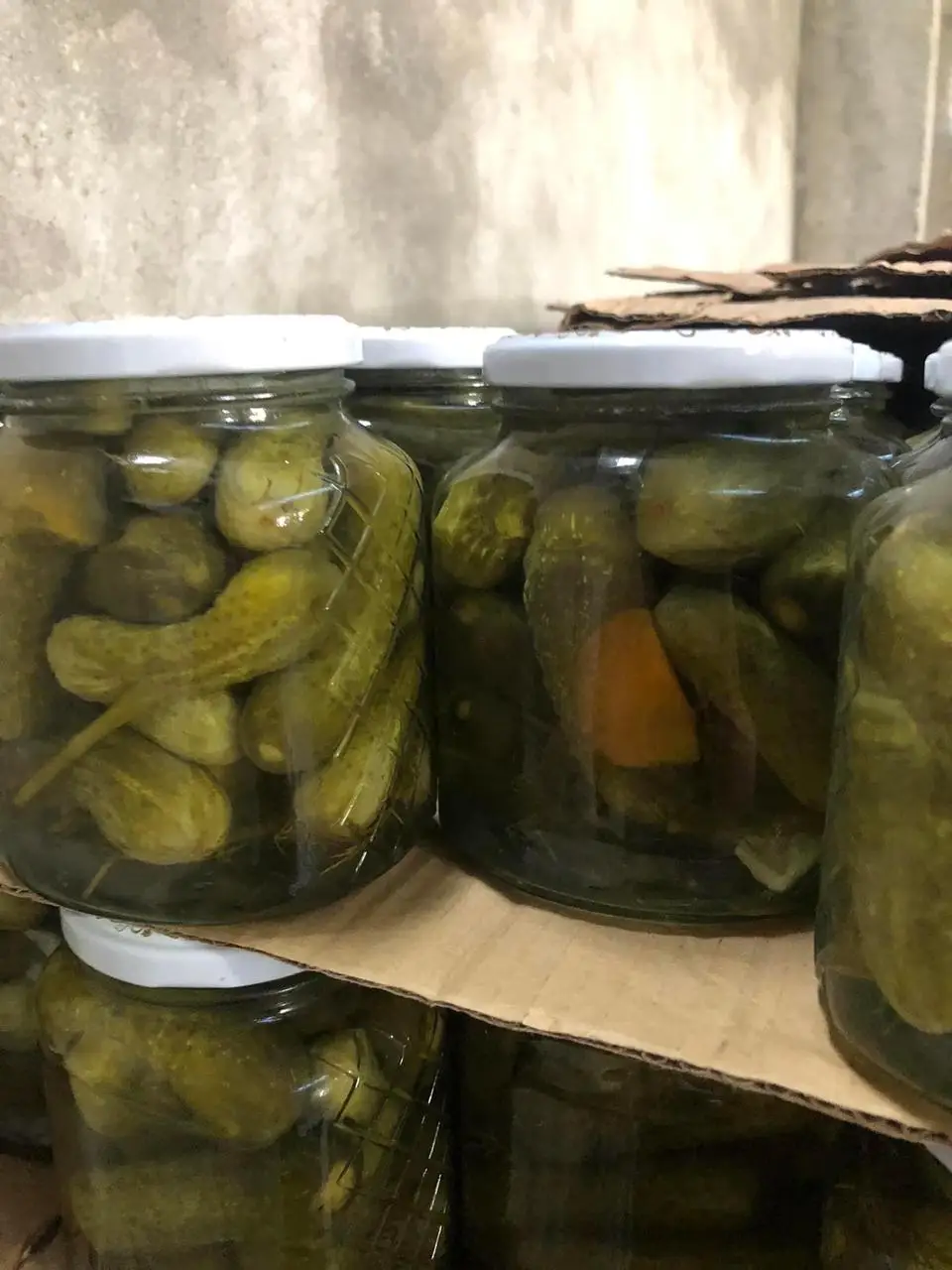 Preserved Canned Cucumber In Vinegar - Pickled Gherkins Baby Cucumbers In Brine