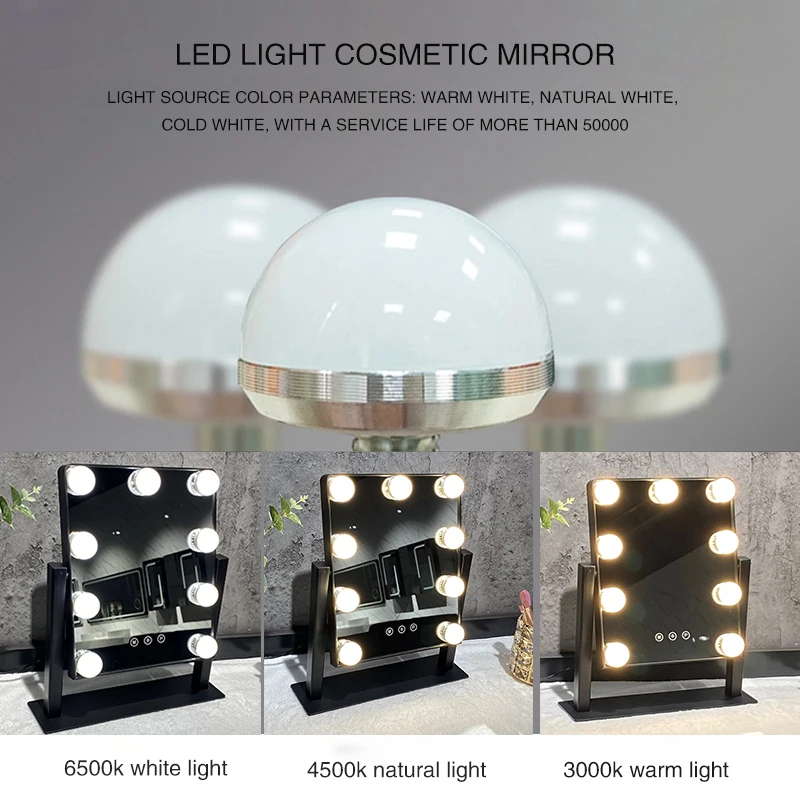 New Designed Mirror Makeup Lights Hollywood Mirror Lights Magnified Makeup Mirror Led Smart