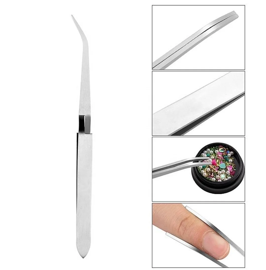 No.1 Quality Nail Care & Jewelry Tweezers Manicure Instruments Shaping Clip in Multi-Color