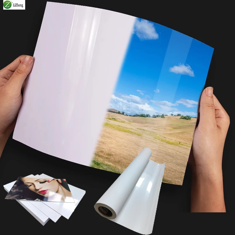 Lizheng A4 A3 260g rc premium Luster rc glossy photo paper Roll For Inkjet Printing rc satin photo paper