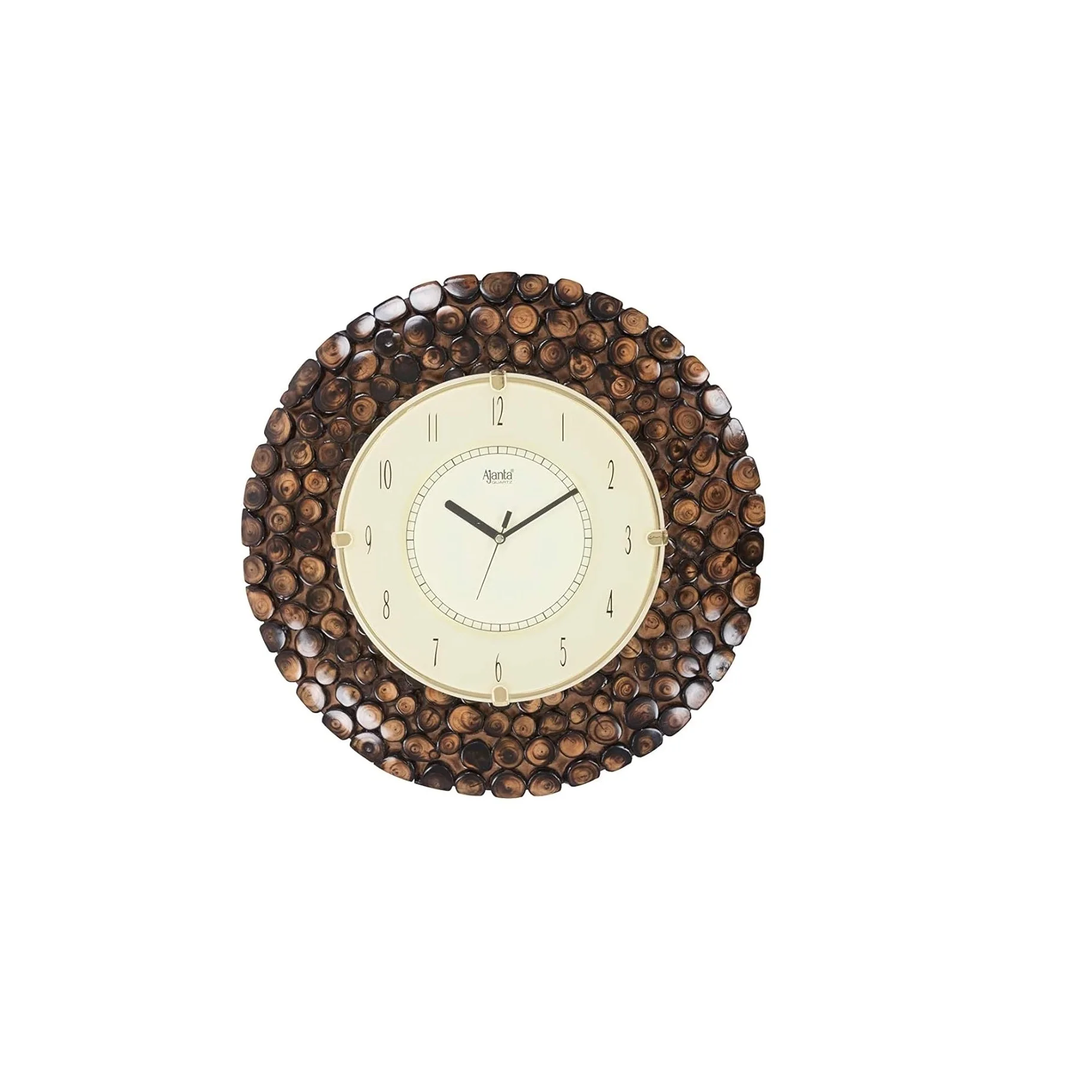 The Heritage World  Wooden Ship Wheel Wall Clock for Home and Office Decor Antique Style