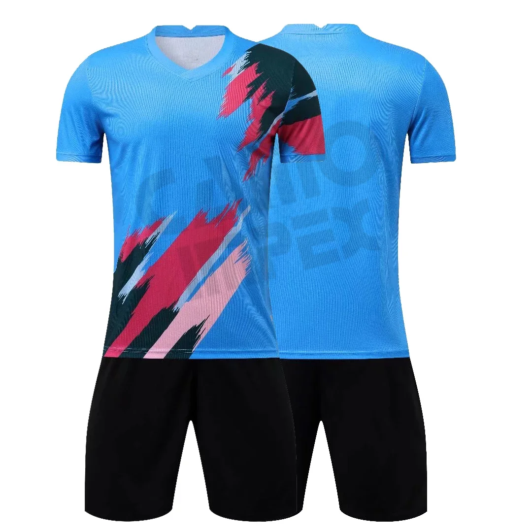 2022 Soccer Jersey Kids Men Survetement Football Tracksuit Youth Soccer Kit Shorts Uniform Running Training Suits For Mens