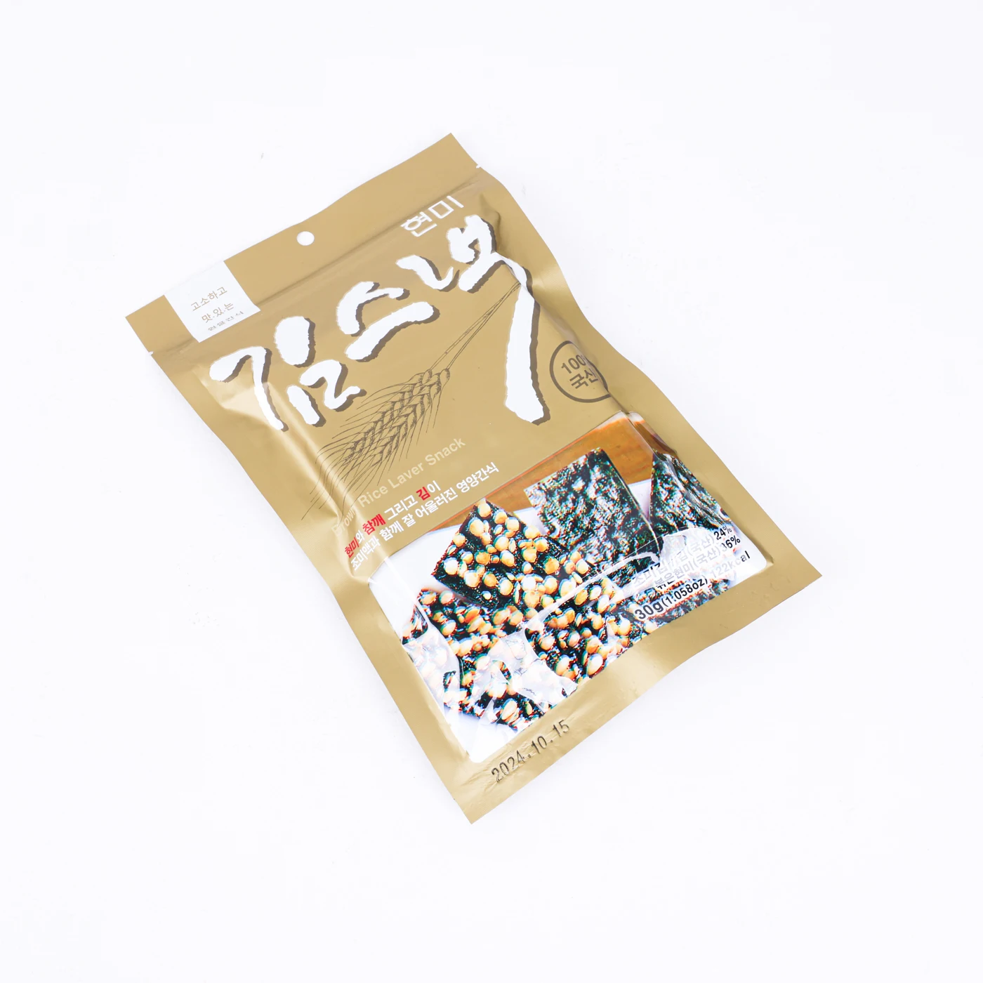 (Dong hyun) - brown rice laver snack 100% Korean seaweed fresh nutritious savory salty taste light nutritional snack KOTRA