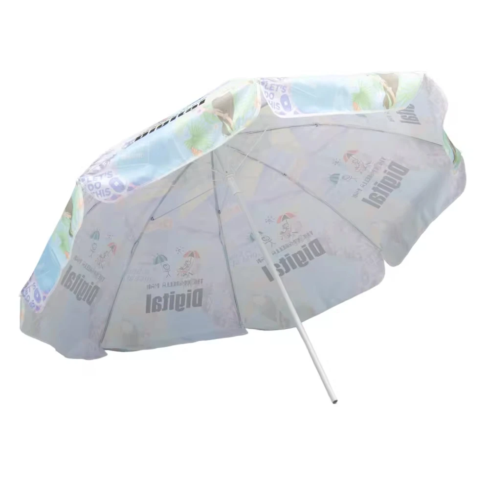 Highest Quality Beach Portable Tropical Parrots 2.0m Digital Poly Canvas Pattern Wind Inverted Umbrella