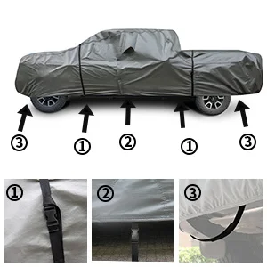 Wholesale Customized Sun Protection Pickup Car Cover universal Portable Outdoor Truck Car Cover