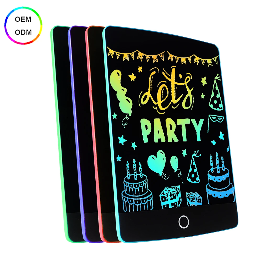 2022 New 8.5 Inch Borderless Digital Drawing Board Erasable Graffiti Education Learning Colorful Electronic Lcd Writing Tablet