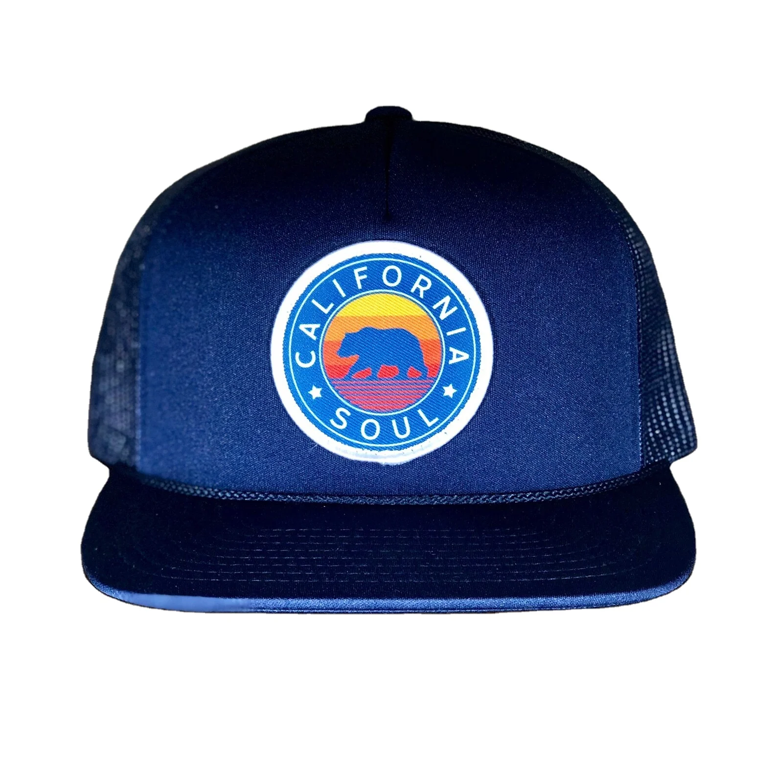 Custom Embroidery Logo 4 Colors Hat for men Snapback 6 panels Vietnam made Hats Foam Hat With Rope Mesh