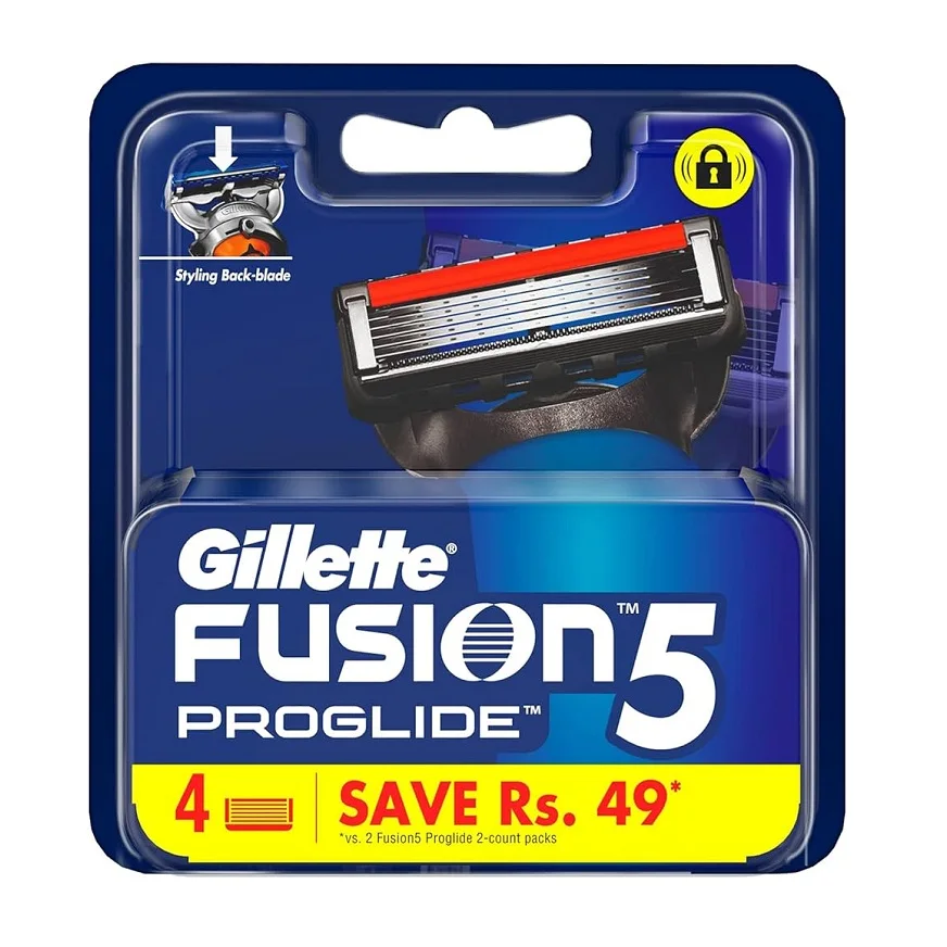 Gillette Fusion Proglide FlexBall Manual Shaving Razor Blades - 4s Pack