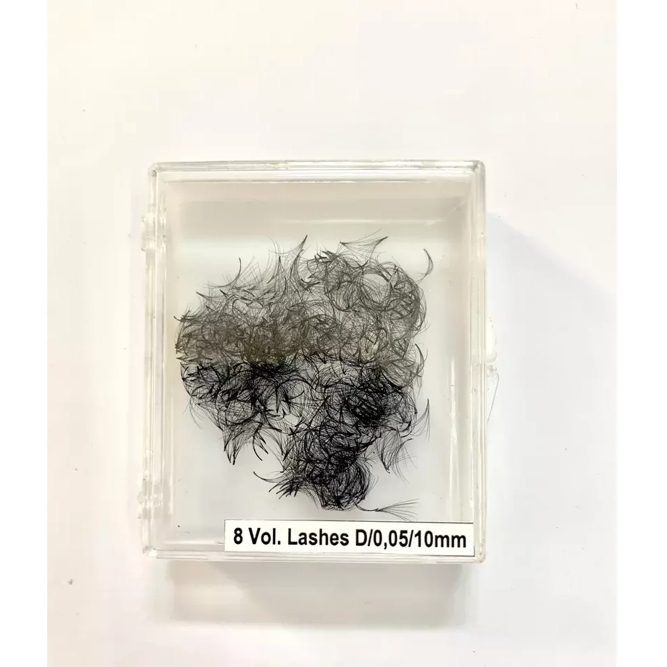 OEM Wholesale Supplier 8D Premade Fan Eyelash Extensions CC / DD Curl Black Color Handmade Origin From Vietnam