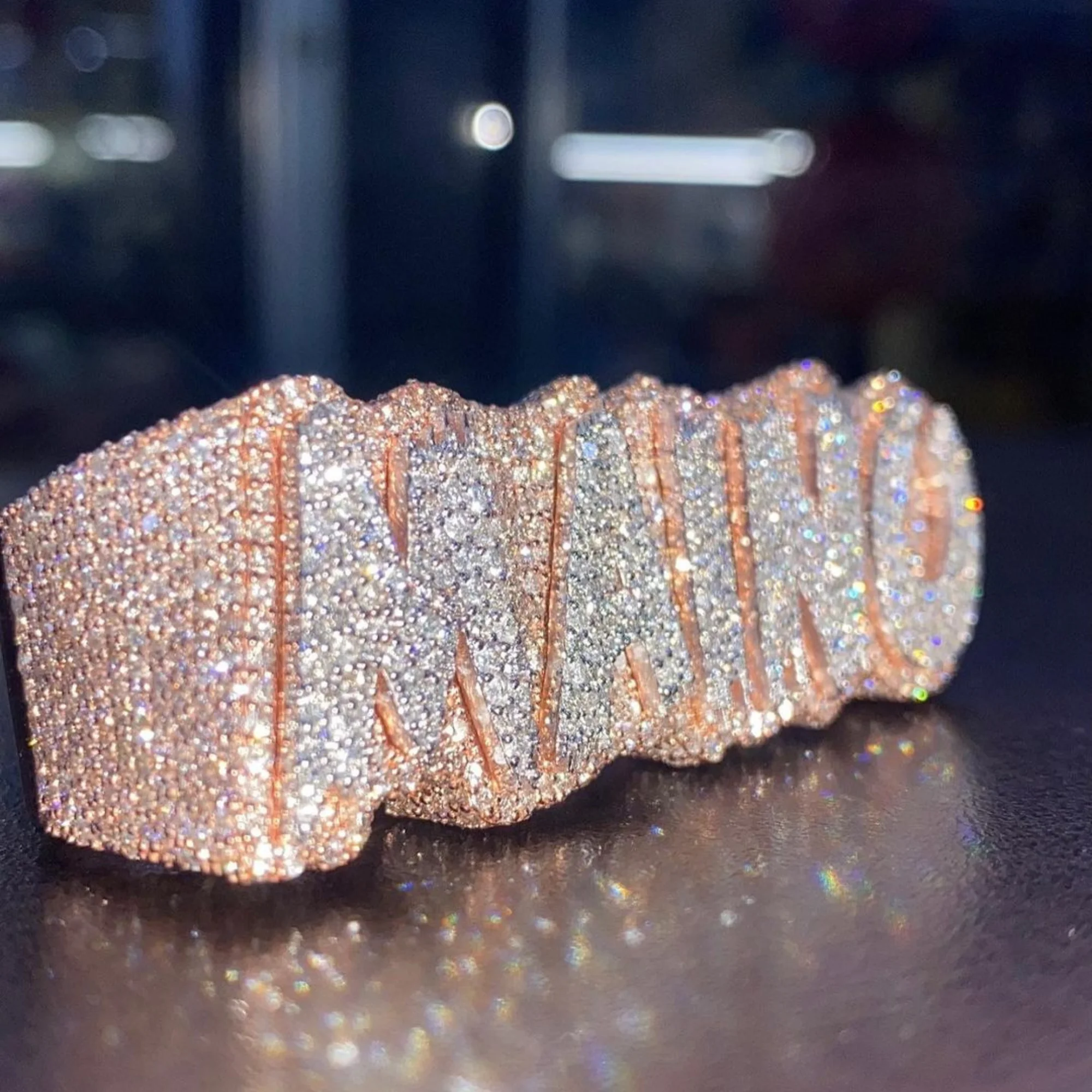 Custom Luxury Hip Hop Rapper 925 Sterling Silver Vvs Iced Out Moissanite Men Diamond Ring Multi Finger Ring