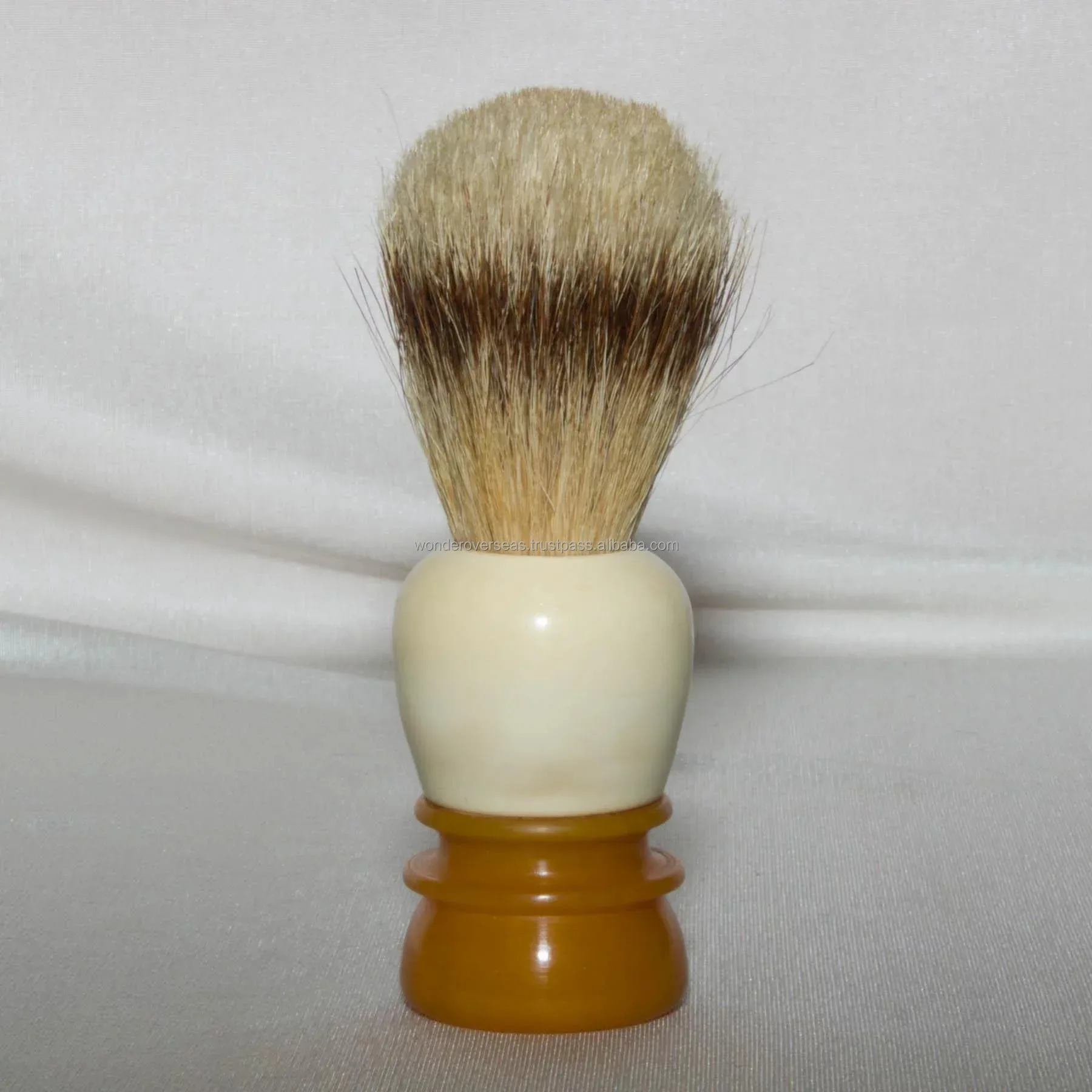 Wholesale Black Custom Logo Men Silvertip Resin Handle Synthetic Bristle Pure Badger Hair Cream Shaving Shave BY WONDER OVERSEAS