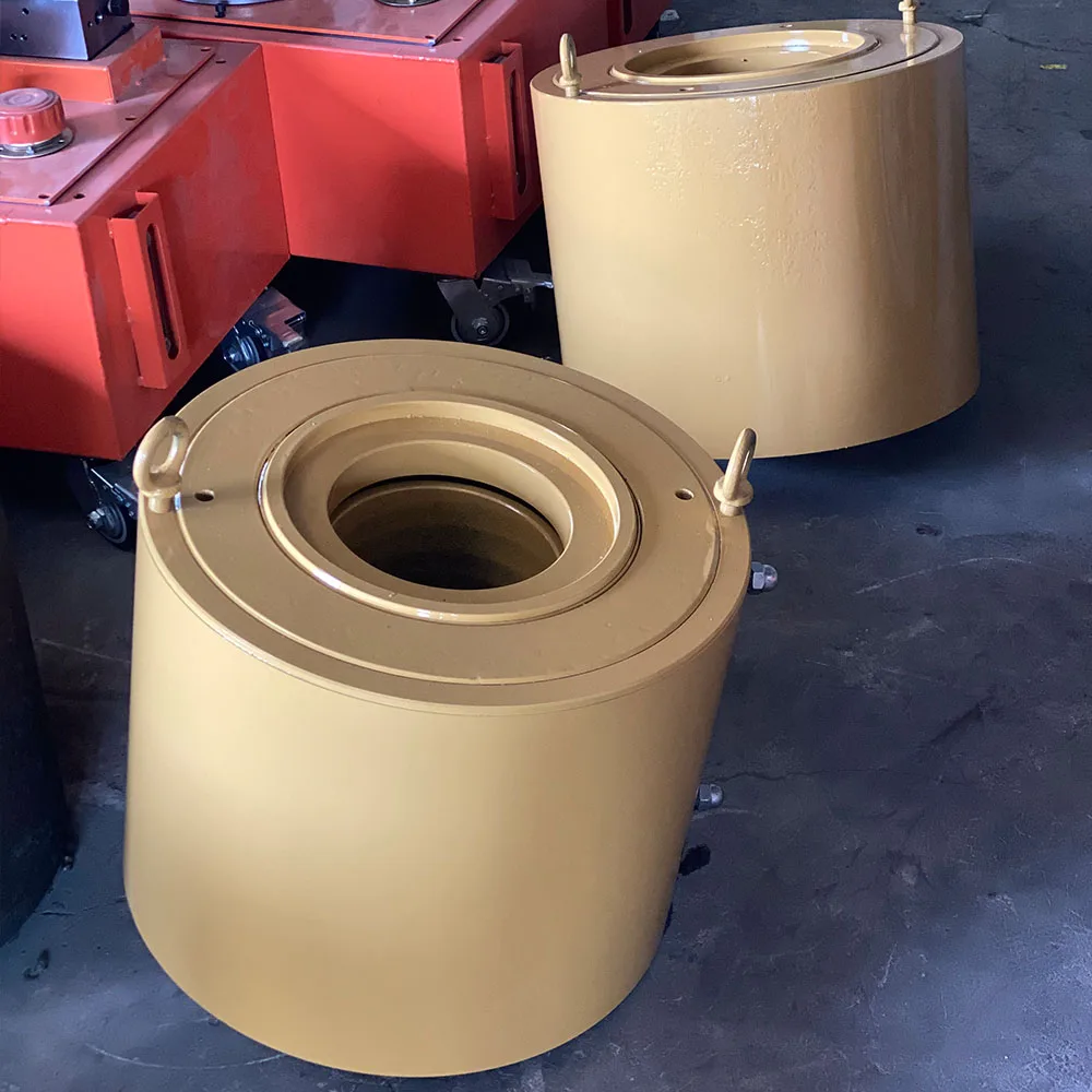 Натяжной полый цилиндр 75 тонн 100 200 500 Телескопический гидравлический домкрат для натяжения столба