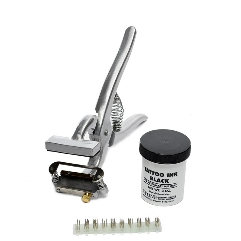 High quality Ear Tattoo pliers veterinary tattooing pliers animals tattooing pliers