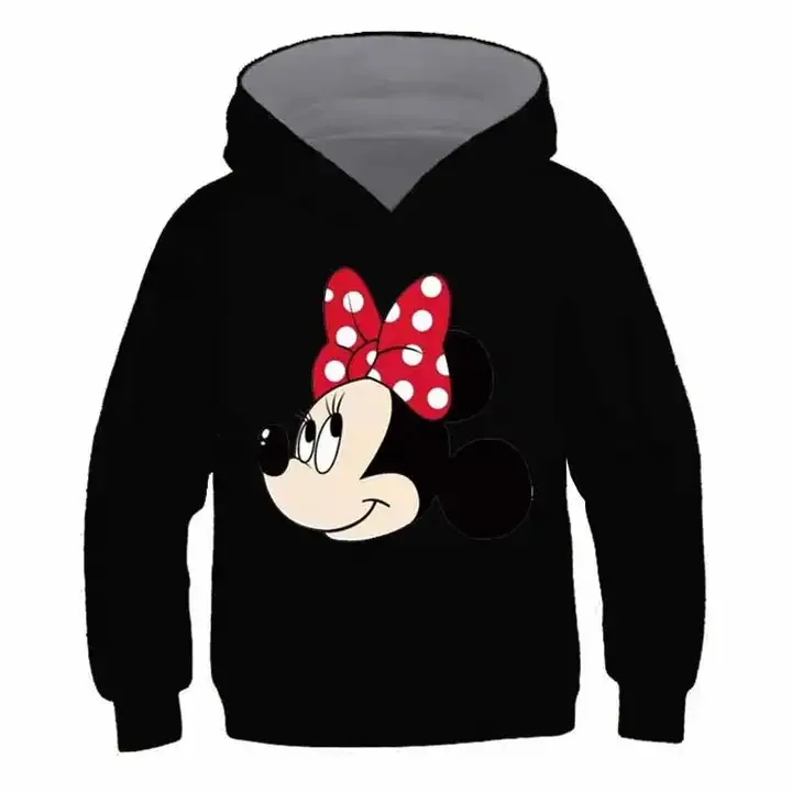High Autumn Winter Kids Anime Mickey Hoodies For Boys Girls Clothes Cute Printed Baby Children Clothing Outfits