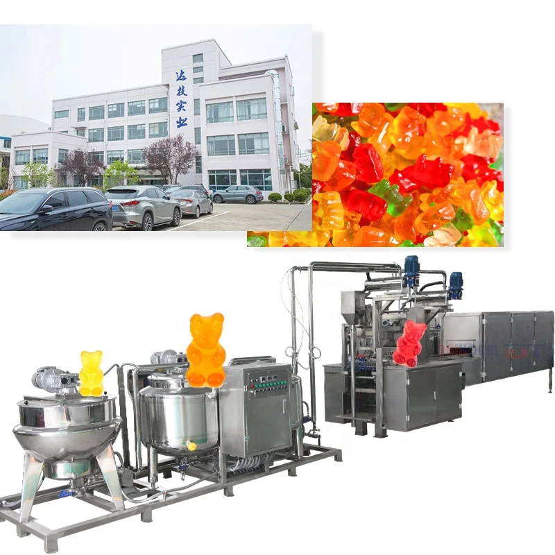 Fully Automatic Excellent Performance Simple Maintenance Energy Healthy Gummy Candy Machine Producton Line