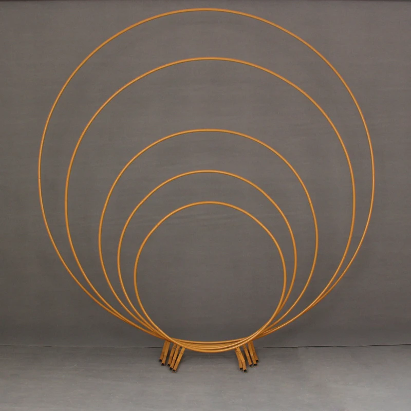 Party balloon Arch Round Backdrop Stand Round Bow of Balloons Arch with Foot Arch Balloon Support Kit Bow Flowers Structure