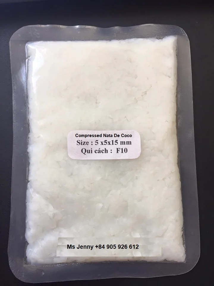 Hot Sale Compressed Raw Nata De Coco / Coconut Jelly OEM 5 Kgs PA Bag/ Lily +84 906927736