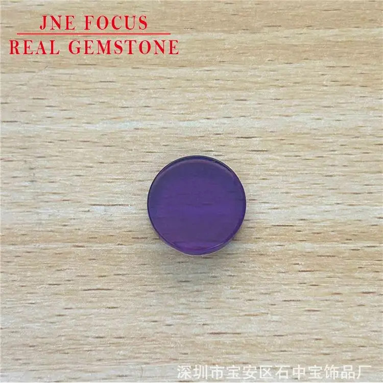 Loose Gemstone Eggs Cross-Border European And American  Piezoelectric Amethyst  Round Ring Gem DIY Ornament Accessories