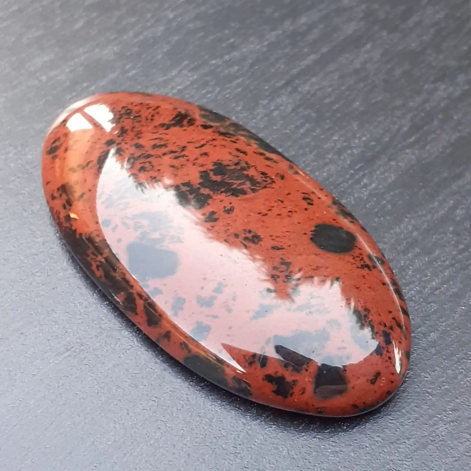 Natural Mahogany Obsidian Cabochon Mahogany Obsidian Oval Cut Customized Crystal Mahogany Obsidian Crystal Jewelry Stone