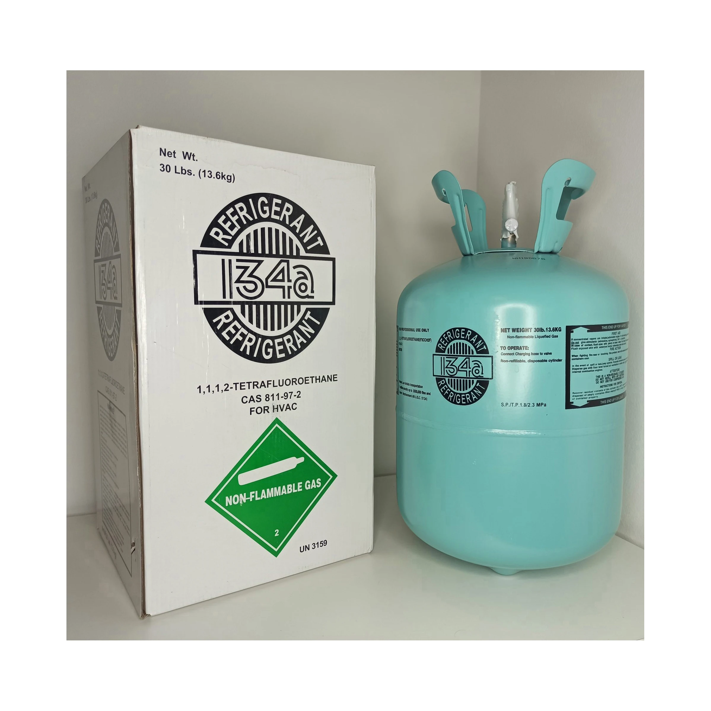 R134a Refrigerant Auto Ac air Conditioning Gas Supply / 12kg Professional Manufacture