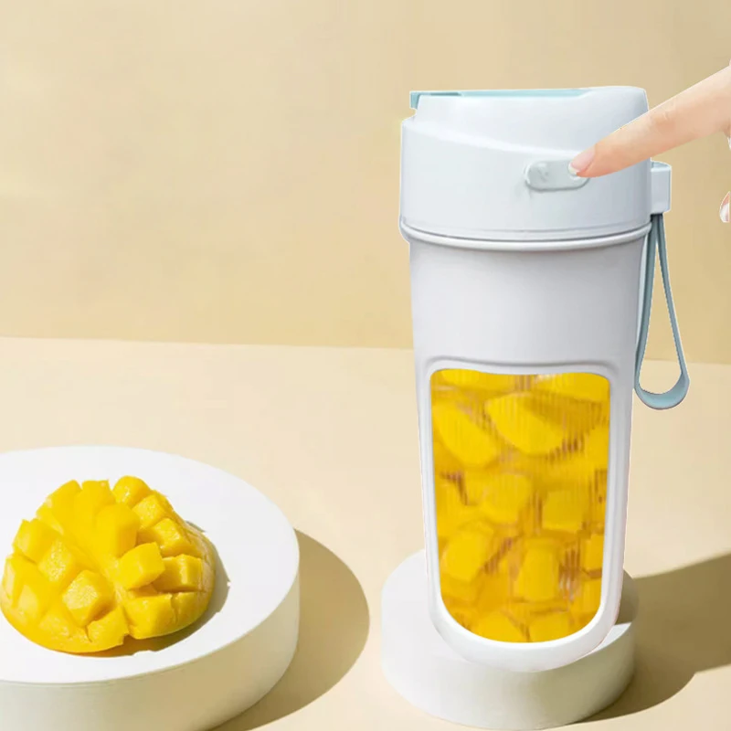 Mini 500ml Juice Maker Smoothie Blender 10 Blades Mini Household USB Rechargeable Portable Blender