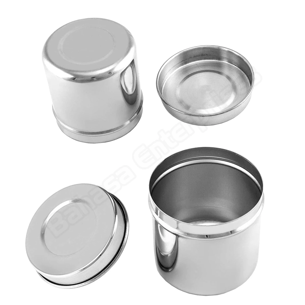 Stainless Steel Ointment Jar with Lid Medical Container Jars 10 oz Storage of Medical Liquid Cotton Ball Lab and Dentistry Use