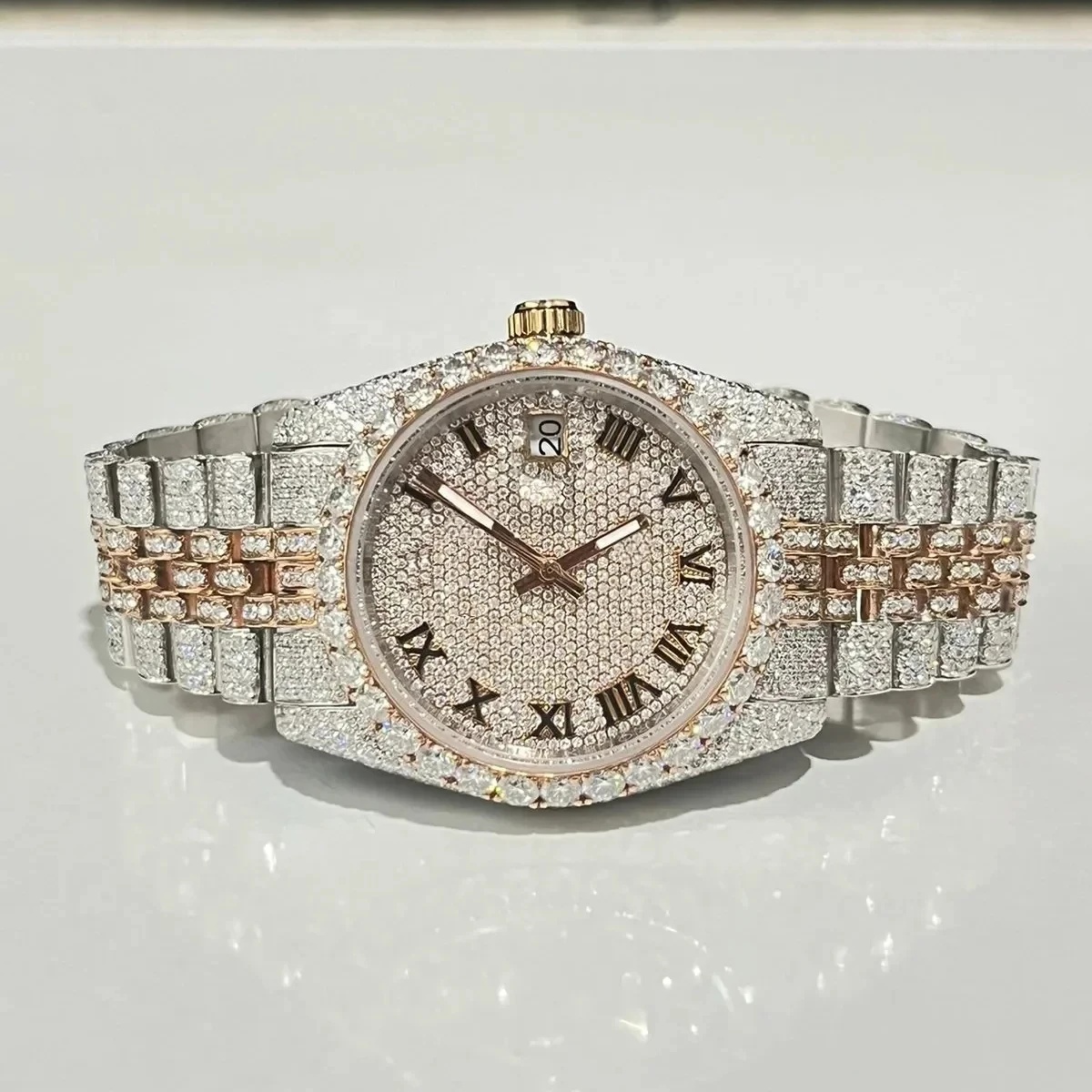 2024 Luxury watches Iced Out Lab grown Diamond Watches Past Tester 925 silver VVS Moissanite  Mechanical Watch for womens Mens