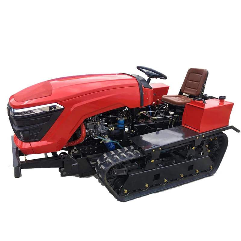 J- W Crawler Tractor 25Hp 35HP 50HP 80HP Small La-wn Mower Tractor Garden Farm Mini Crawler Tractor
