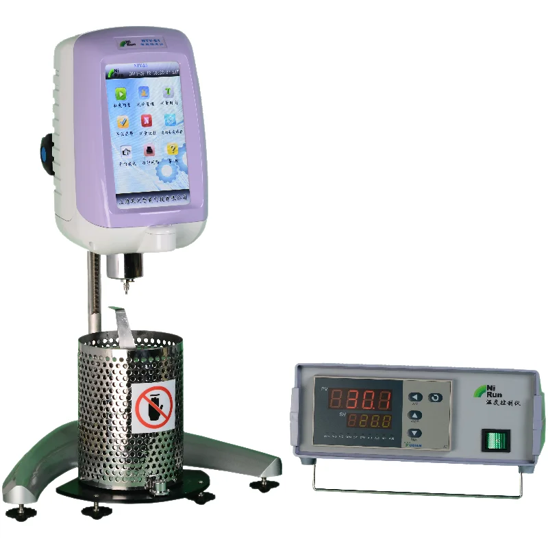 High Temperature Dynamic Viscometer Lab Rotational Viscometer with Pump Engine Motor PLC-New Condition