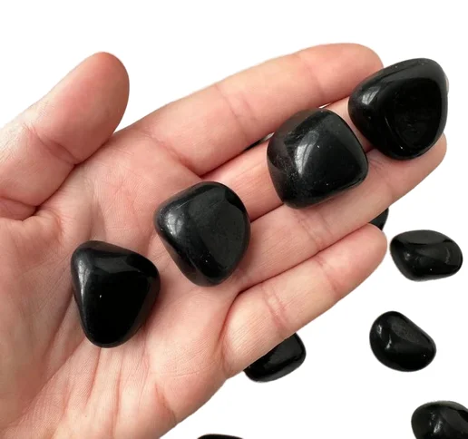 Black Onyx Tumble, Smooth Onyx Tumble Stones, Banded Onyx Tumbled