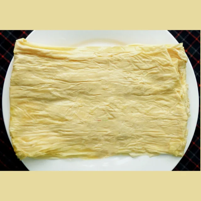 Лучшее качество вьетнамская уличная еда замороженная кожа тофу/панцирная бобов/панцирные листы бобов (tau hu ky dong lanh)