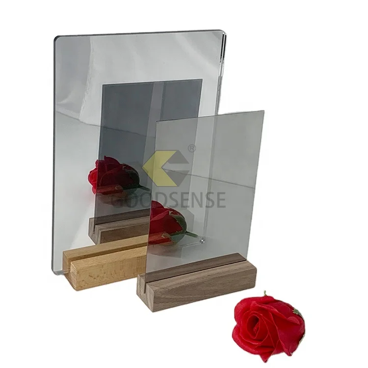 Goodsense Acrylic Transluctant Half Mirror Sheet Manufacturer Magical Invisible Mirror Two Way Mirror Peru for Infinity Cube
