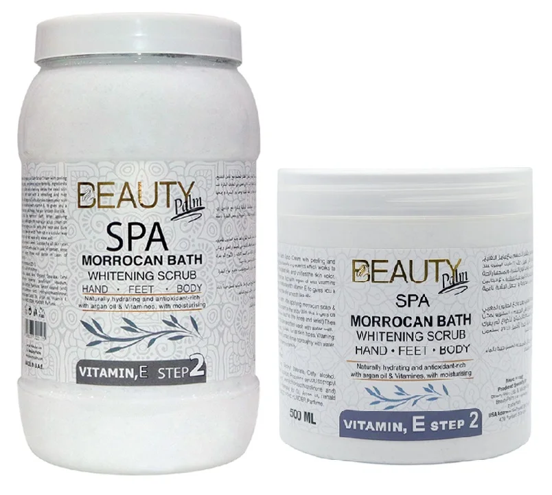 Private Label OEM MOROCCAN Vitamin E Hand Foot Body Bath Exfoliating, Whitening and Brightening