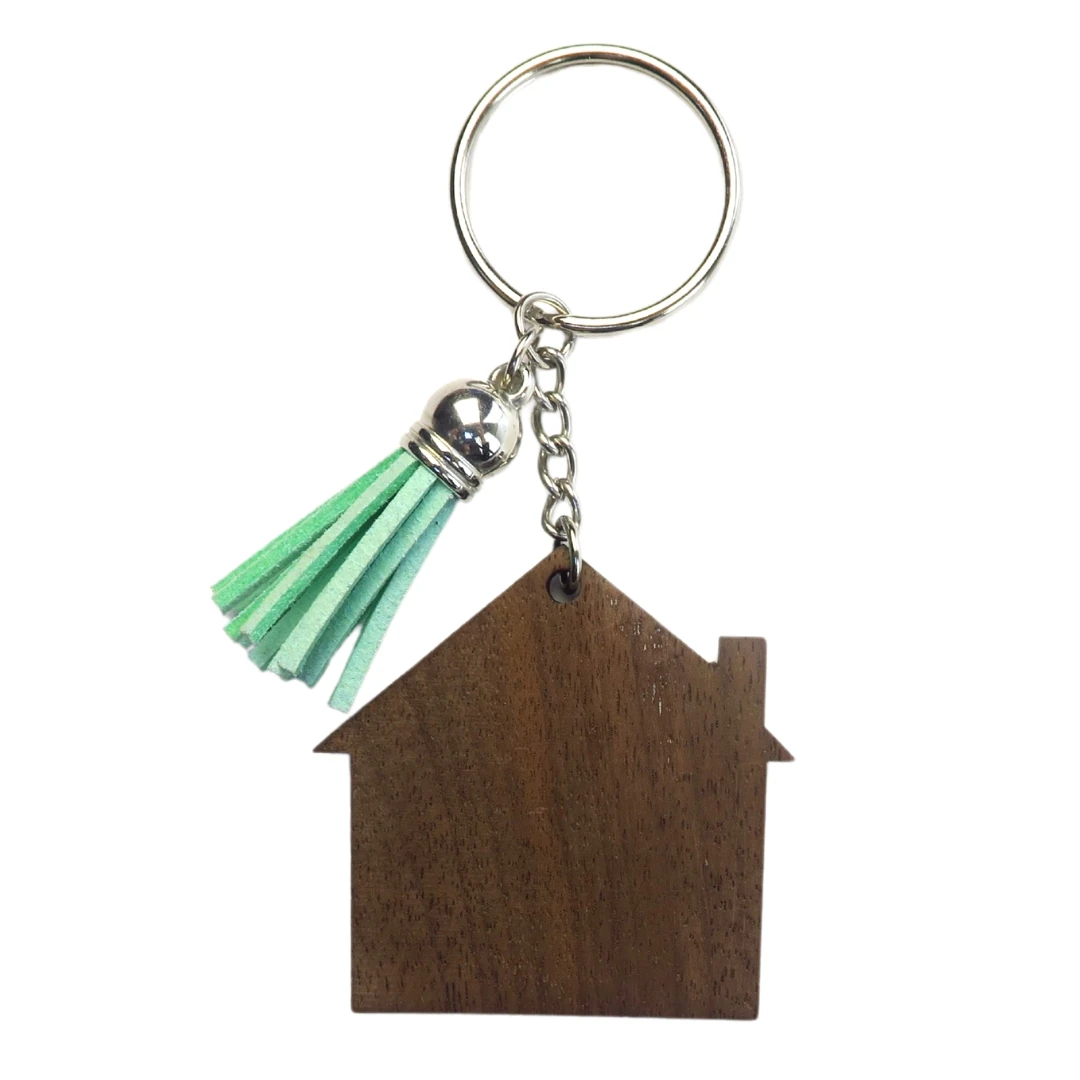 Eco-Friendly Wood Product Blank Custom Wooden Keychain