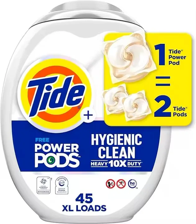 Tide Hygienic Clean Heavy Duty 10x Free Power PODS Laundry Detergent 45 count Unscented