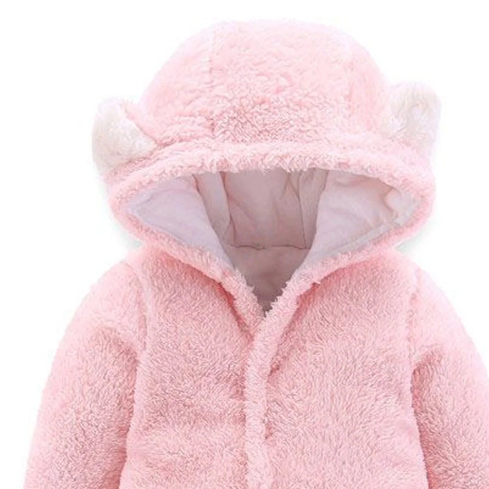Latest Arrival Thickened Winter Full Cover Romper For New Born Baby Girls / Wholesale Price Baby Clothes Long Sleeve Romper