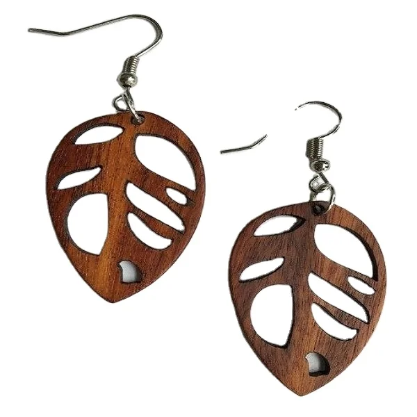 Wholesale Handmade Wooden Earrings Fashion For Women