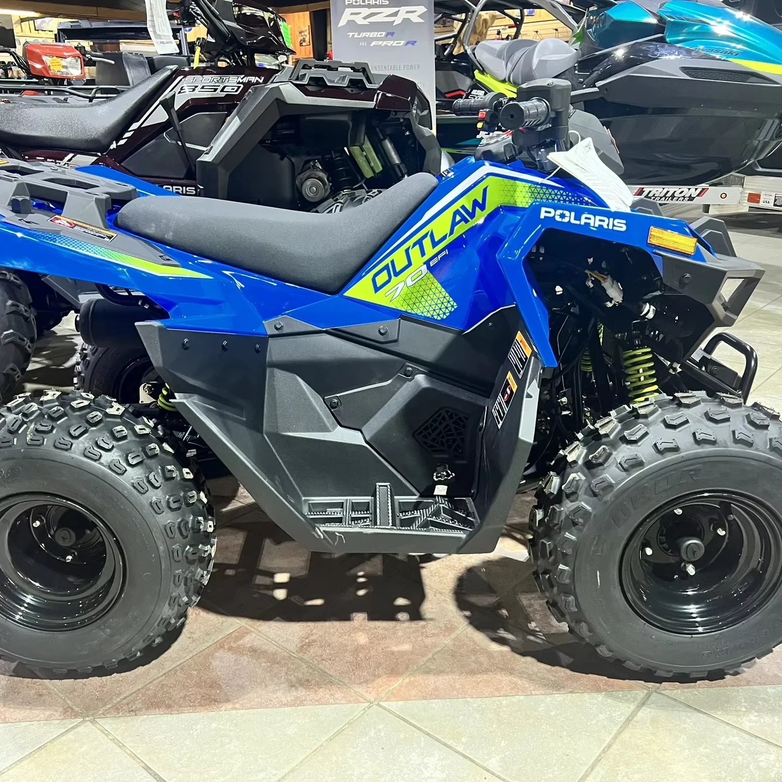Только что 2024 Polaris Молодежный вне закона 70 EFI - ATV