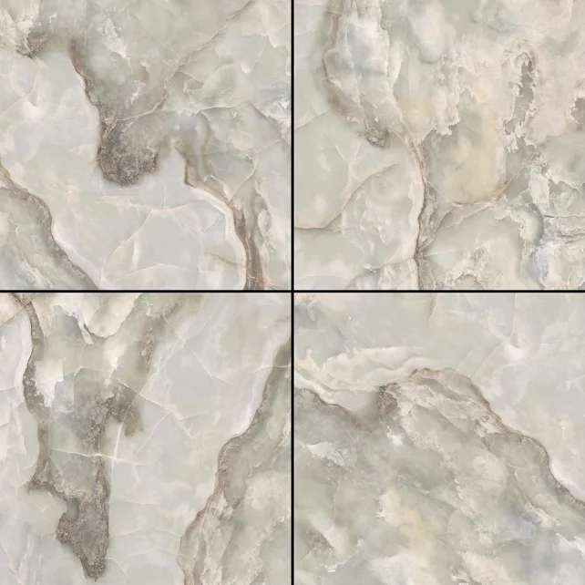 Made In India Tiles Having Ceramic Glazed Vitrified Tiles With Glossy Finish In Size Of 600x600mm Used For Hospital