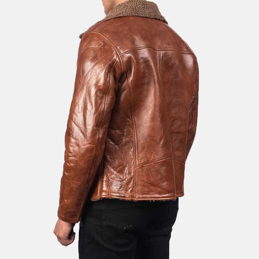 2023 OEM Service High Quality PU Leather Winter Jacket Best Design With Decorative Pattern Heated Features Denim Fabric for Men