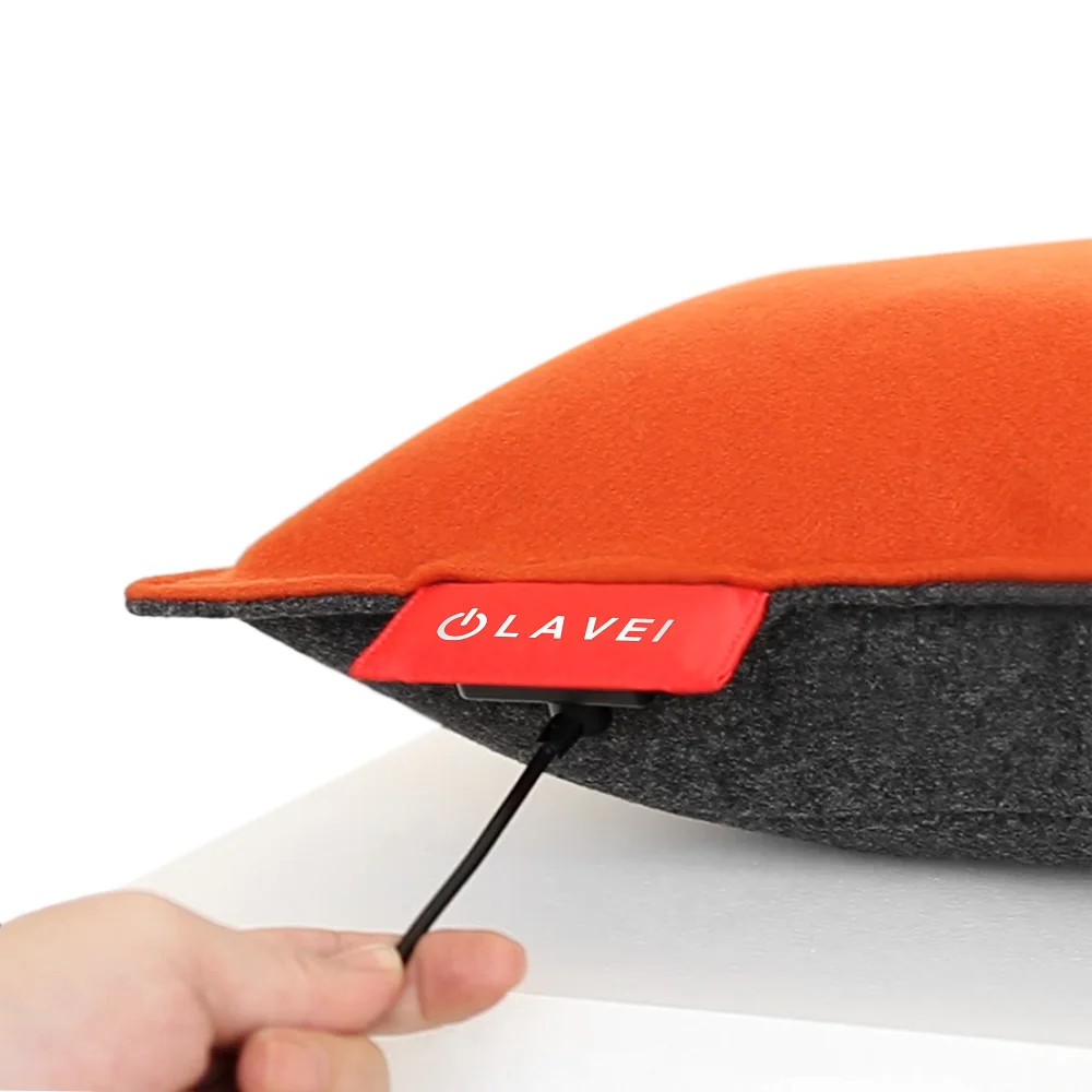 wireless heat pillow infrared heated cushion battery warmte kussens pillow warm and soft graphene heating pillow