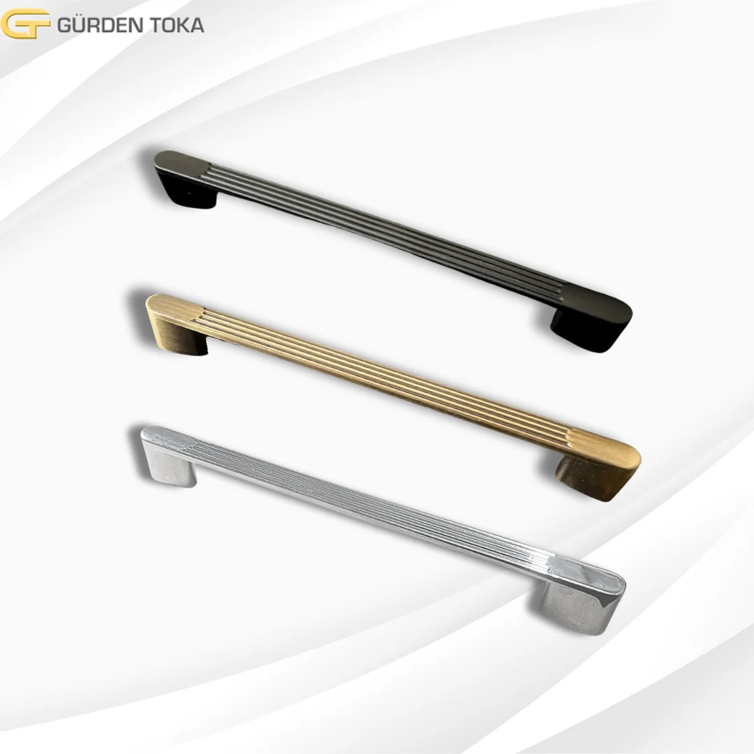 Cabinet Wardrobe Drawer Kitchen Handle Knob Furniture Gold Black Chrome European Handle Modern and High Quality FROM TURKEY