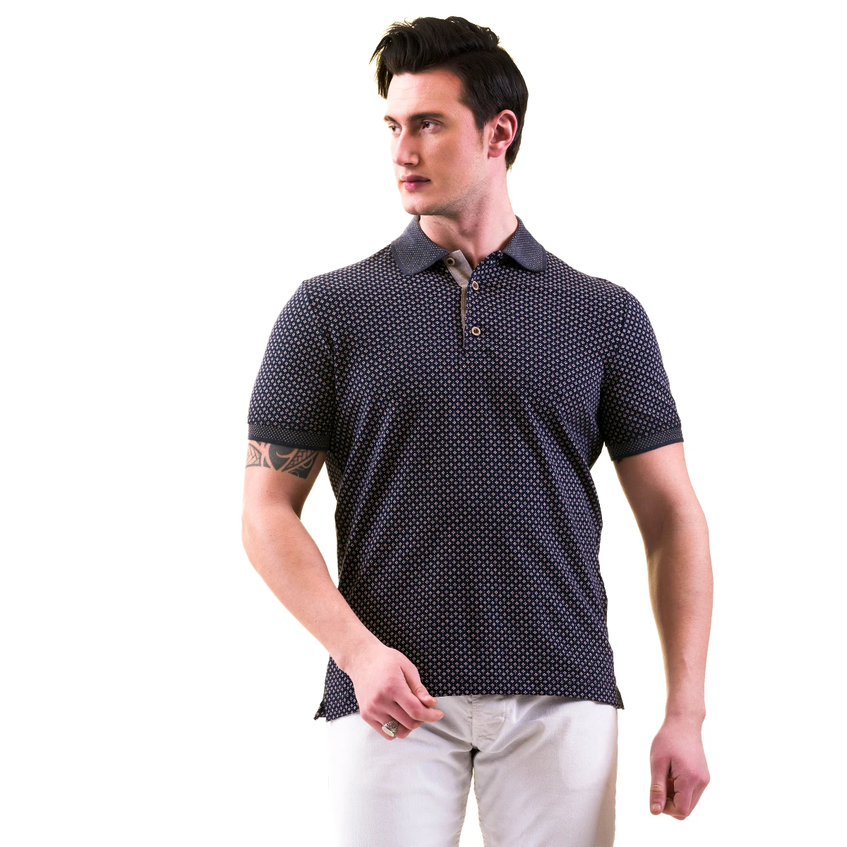 Wholesale High Quality Plain Casual Golf Custom Logo Simple Polo Shirt For Men 95% cotton 5% Lyra Logo made in Turkiye